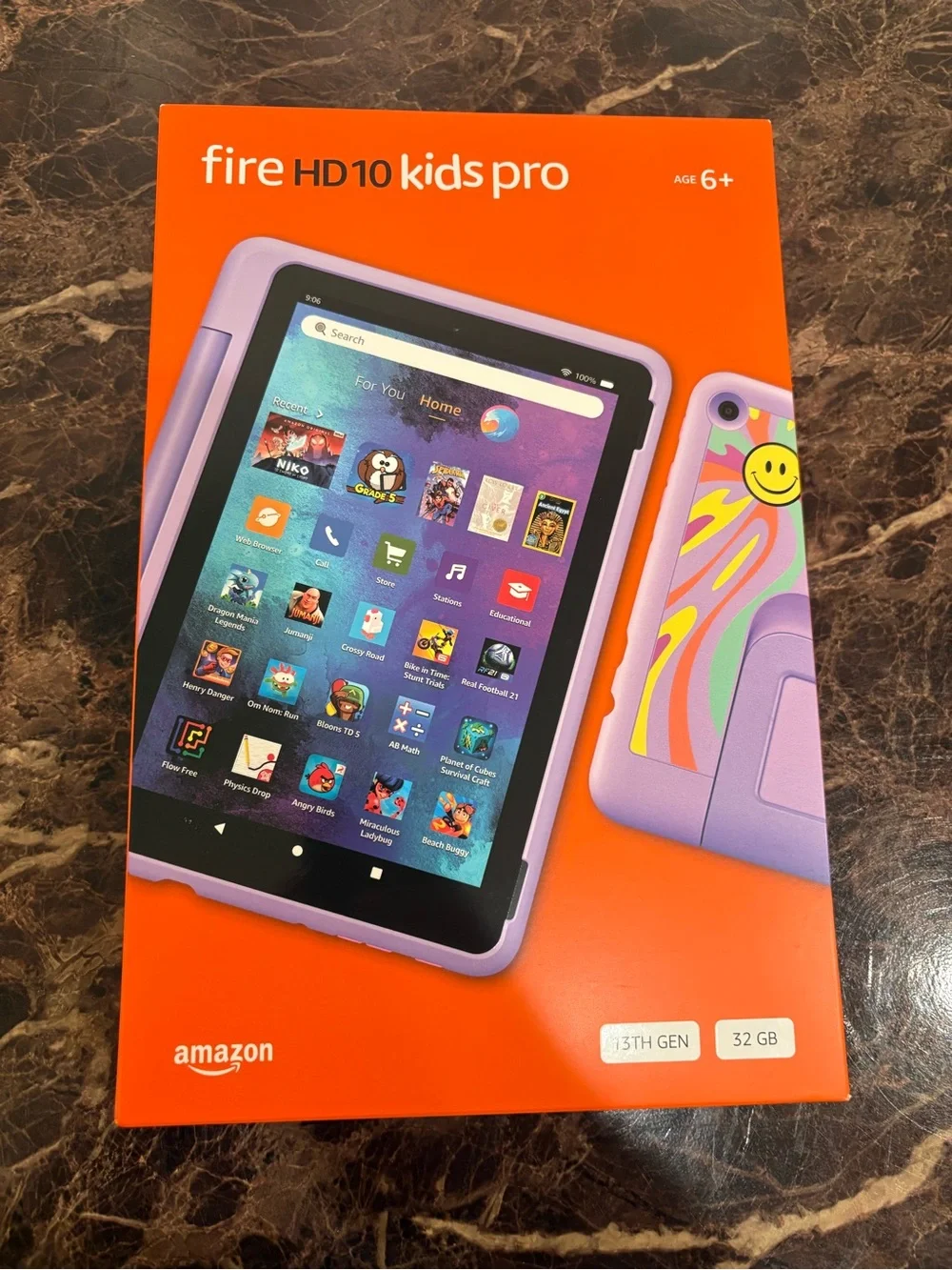 Amazon Fire HD 10 Kids Pro tablet, ages 6-12. Bright 10.1